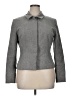 Field Manor Chevron-herringbone Gray Wool Blazer Size 14 - photo 1