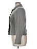 Field Manor Chevron-herringbone Gray Wool Blazer Size 14 - photo 5