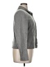 Field Manor Chevron-herringbone Gray Wool Blazer Size 14 - photo 4