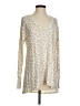 Gibson Animal Print Ivory Pullover Sweater Size S - photo 1