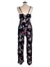 MNG Suit Floral Black Jumpsuit Size L - photo 2