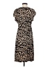 Apt. 9 Animal Print Brown Casual Dress Size S - photo 2