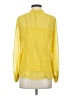 Worthington 100% Polyester Yellow Long Sleeve Blouse Size S - photo 2