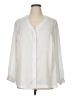 Alfani 100% Polyester Solid Ivory 3/4 Sleeve Blouse Size 1X - photo 1