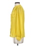 Worthington 100% Polyester Yellow Long Sleeve Blouse Size S - photo 5