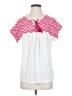 Keep In Touch 100% Cotton Pink Short Sleeve Blouse Size S - photo 1
