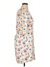 Frankie Morello 100% Polyester Print White Casual Dress Size EU 46 / US 16 - photo 4