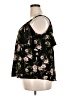 Flower & Feather Black Short Sleeve Blouse Size 2X - photo 5