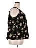Flower & Feather Black Short Sleeve Blouse Size 2X - photo 4