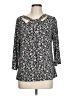 Kasper Black 3/4 Sleeve Blouse Size L (petite) - photo 1