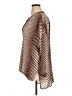 So Allure Chevron-herringbone Brown 3/4 Sleeve Blouse Size EU 46 / US 16 - photo 5