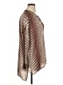 So Allure Chevron-herringbone Brown 3/4 Sleeve Blouse Size EU 46 / US 16 - photo 4
