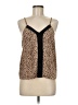 Shein 100% Polyester Tan Sleeveless Blouse Size 6 - photo 1
