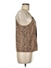 Shein 100% Polyester Tan Sleeveless Blouse Size 6 - photo 4