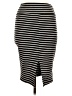 Derek Heart Stripes Black Casual Skirt Size M - photo 2