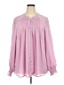 Torrid 100% Polyester Pink Long Sleeve Blouse Size 3X Plus (3) - photo 1