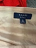 Kaari Blue Solid Tan Casual Skirt Size 6 - photo 4