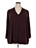 Worthington Burgundy 3/4 Sleeve Blouse Size 3X - photo 1