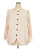 Shein Curve 100% Polyester Ivory 3/4 Sleeve Blouse Size 4X - photo 1