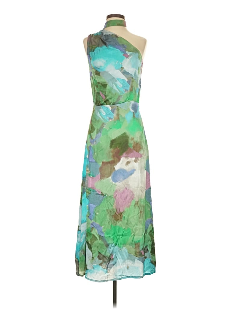 Pre-owned Laagam Cocktail Dress In Green