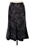 Christopher & Banks Paisley Black Gray Formal Skirt Size 12 - photo 2