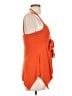 B-Works Orange Sleeveless Blouse Size L - photo 4