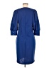 Unbranded Solid Blue Casual Dress Size M - photo 2