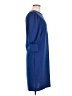 Unbranded Solid Blue Casual Dress Size M - photo 4