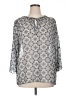 Apt. 9 100% Polyester Silver 3/4 Sleeve Blouse Size XL - photo 1