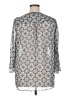 Apt. 9 100% Polyester Silver 3/4 Sleeve Blouse Size XL - photo 2