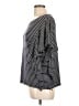 Gap 100% Polyester Black Short Sleeve Top Size L - photo 5
