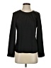 J.Crew 100% Recycled Polyester Black Long Sleeve Blouse Size XS - photo 1