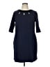 Boden Solid Blue Casual Dress Size 14L - photo 1