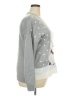 Holiday Time Print Silver Pullover Sweater Size 20 - photo 4