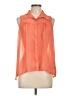 Paper Crane 100% Polyester Orange Sleeveless Blouse Size L - photo 1