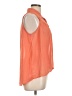 Paper Crane 100% Polyester Orange Sleeveless Blouse Size L - photo 4