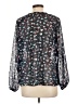 Eight Sixty 100% Polyester Blue Long Sleeve Blouse Size L - photo 2