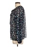 Eight Sixty 100% Polyester Blue Long Sleeve Blouse Size L - photo 5