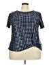 Como Blu Plaid Blue Short Sleeve T-Shirt Size 2X - photo 1