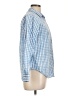 CAMIXA Checkered-gingham Blue Long Sleeve Button-Down Shirt Size L - photo 4