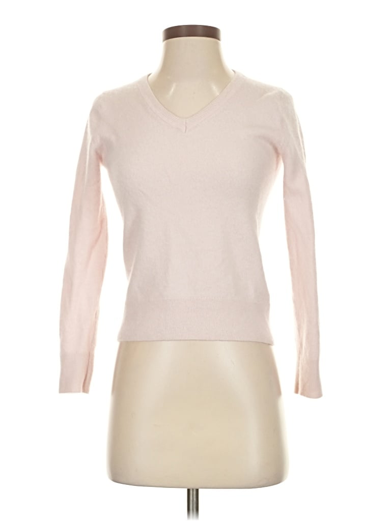 Pre-owned Quince Cashmere Pullover Sweater In Pink