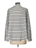 Calvin Klein 100% Polyester Stripes Silver Long Sleeve Blouse Size L - photo 2