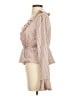 Dance & Marvel Brown Long Sleeve Blouse Size S - photo 5