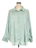 Torrid Green Long Sleeve Blouse Size 4X Plus (4) - photo 1