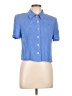 Karin Stevens 100% Rayon Blue Short Sleeve Blouse Size 10 (petite) - photo 1