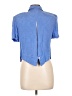 Karin Stevens 100% Rayon Blue Short Sleeve Blouse Size 10 (petite) - photo 2