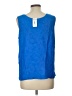 Draper's & Damon's 100% Rayon Blue Sleeveless Blouse Size L - photo 2