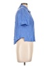 Karin Stevens 100% Rayon Blue Short Sleeve Blouse Size 10 (petite) - photo 4