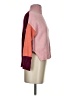 Time and Tru Color Block Pink Burgundy Turtleneck Sweater Size S - photo 4