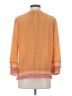Joie 100% Silk Orange 3/4 Sleeve Silk Top Size S - photo 2